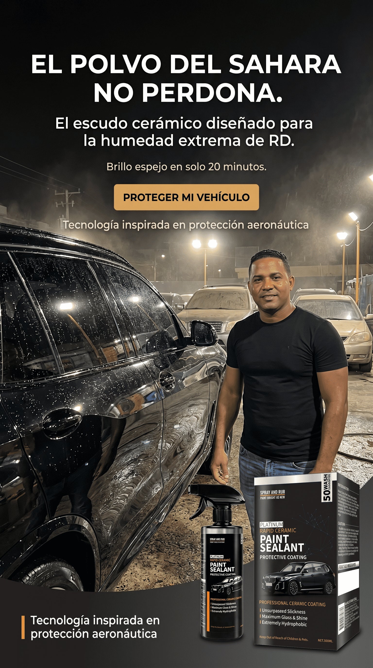 AeroShield Ceramic™ Escudo Cerámico Contra el Polvo del Sahara